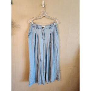 Chelsea & Violet Wide Leg Pleated Trousers Pants High Rise